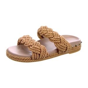 Valentino Rockstud Accents Leather Slides Slide US9|IT39